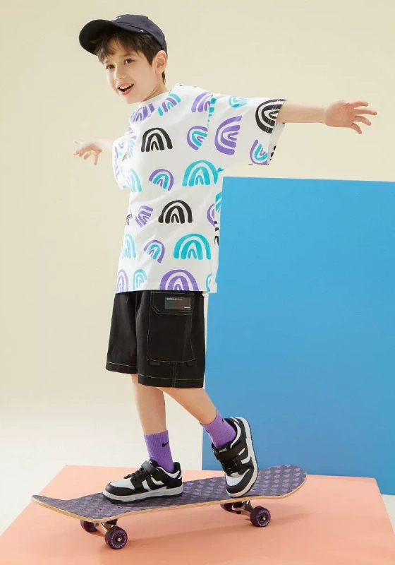 Vibrant Rainbow Print T Shirt