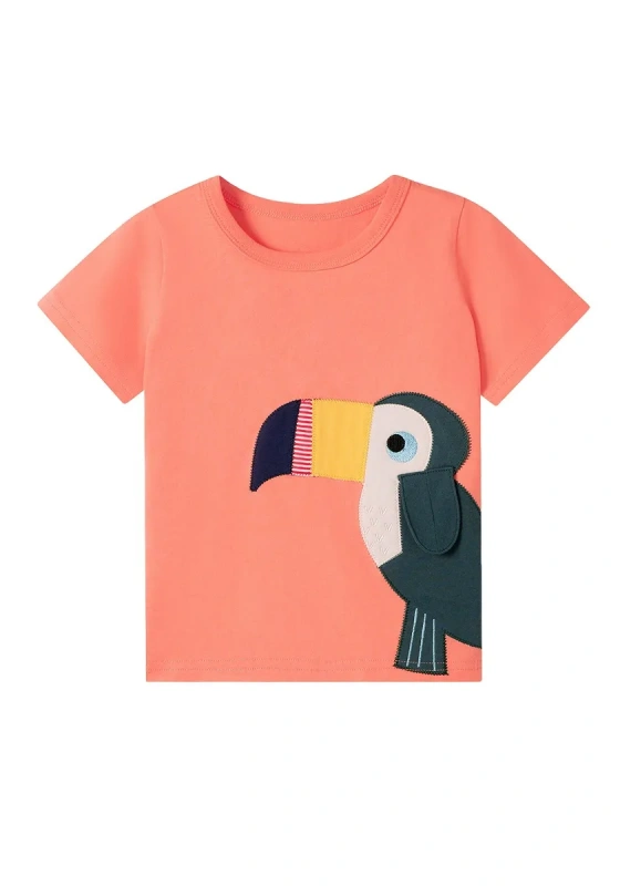 Toucan Embellished Cotton T Shirt