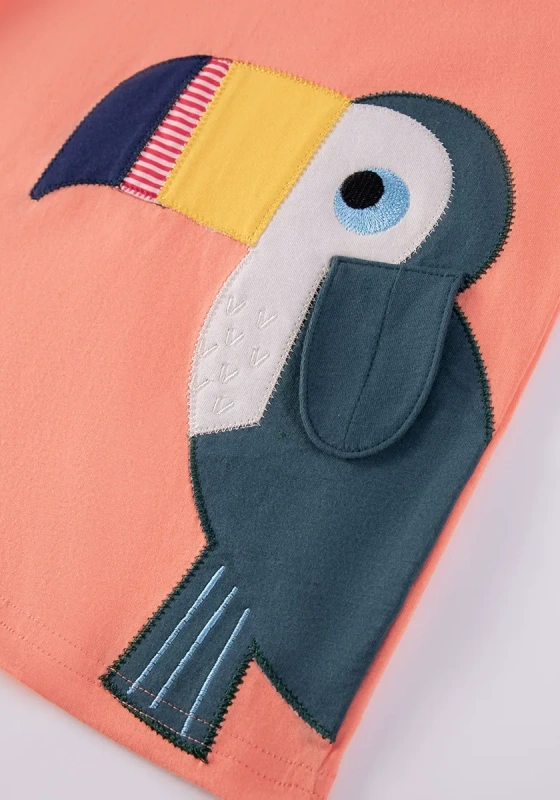 Toucan Embellished Cotton T Shirt