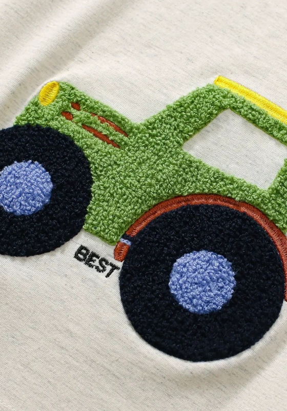 Color Car Embroidered Tee
