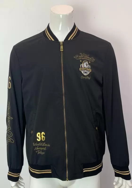 Retro Sport Embroidered Varsity Jacket