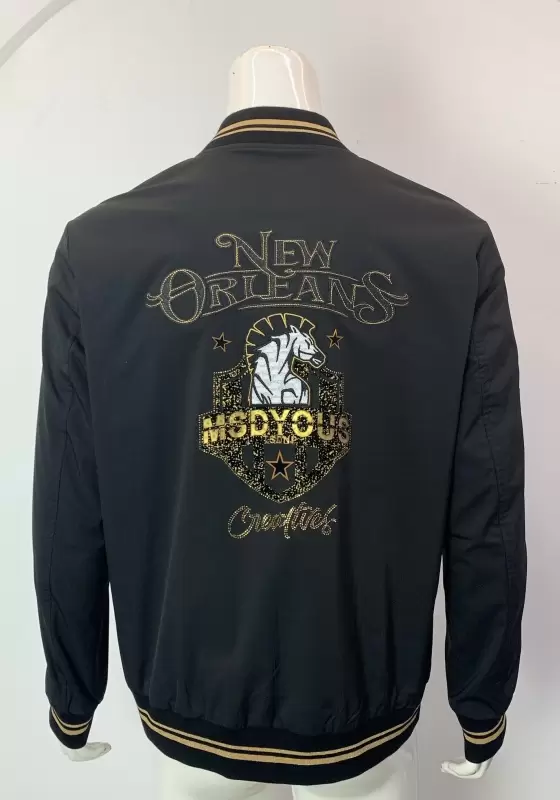Retro Sport Embroidered Varsity Jacket