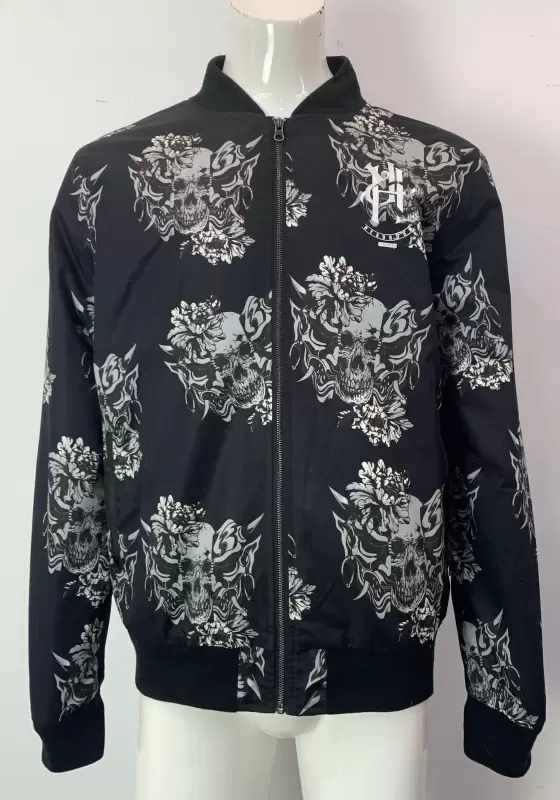 Print Zip Front Jacket