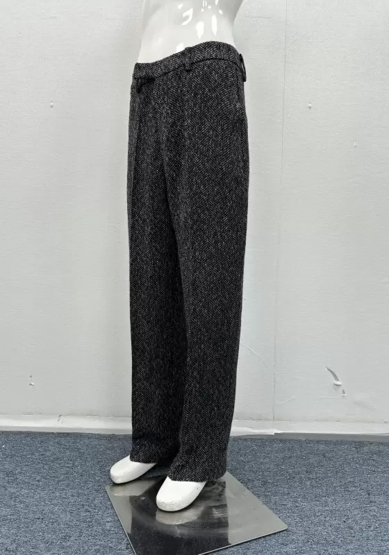 Utility Tweed Drawstring Trousers