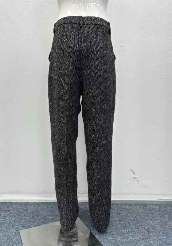 Utility Tweed Drawstring Trousers
