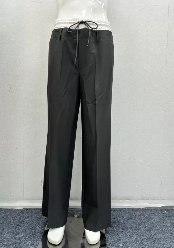 Colorblock Tie Waist Pants