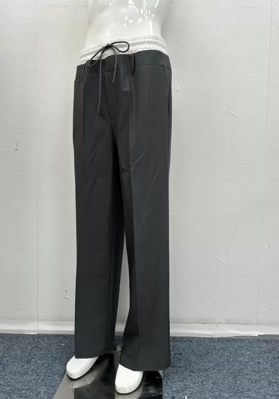 Colorblock Tie Waist Pants