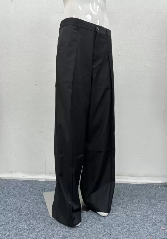 Pleated Wide Leg Trousers