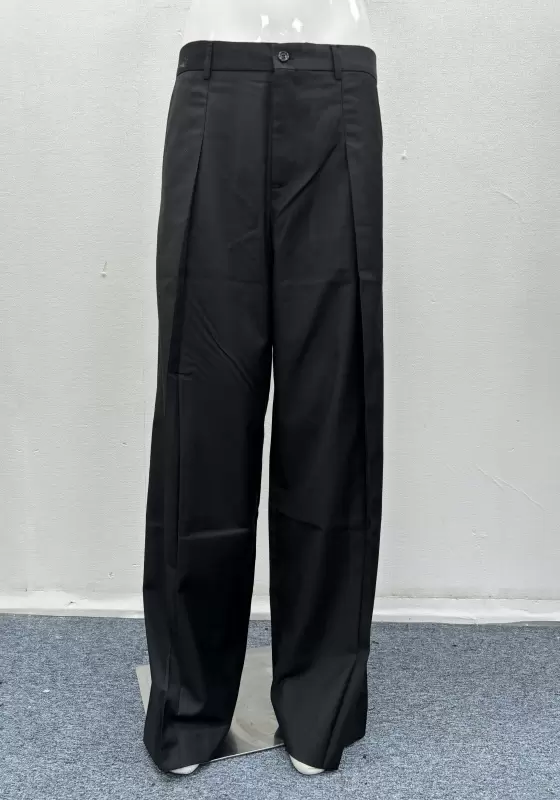 Pleated Wide Leg Trousers