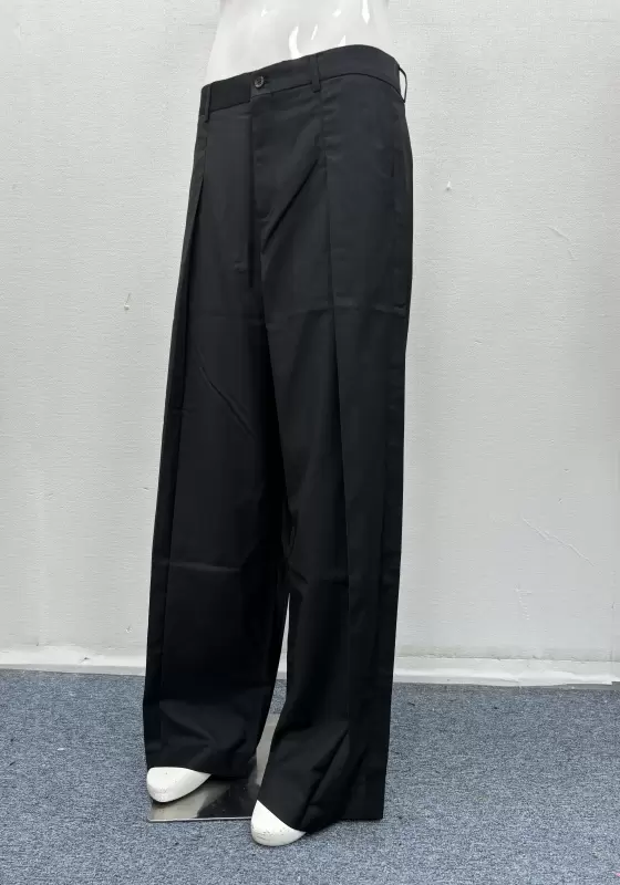 Pleated Wide Leg Trousers