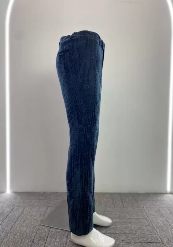 British Style Navy Straight Trousers