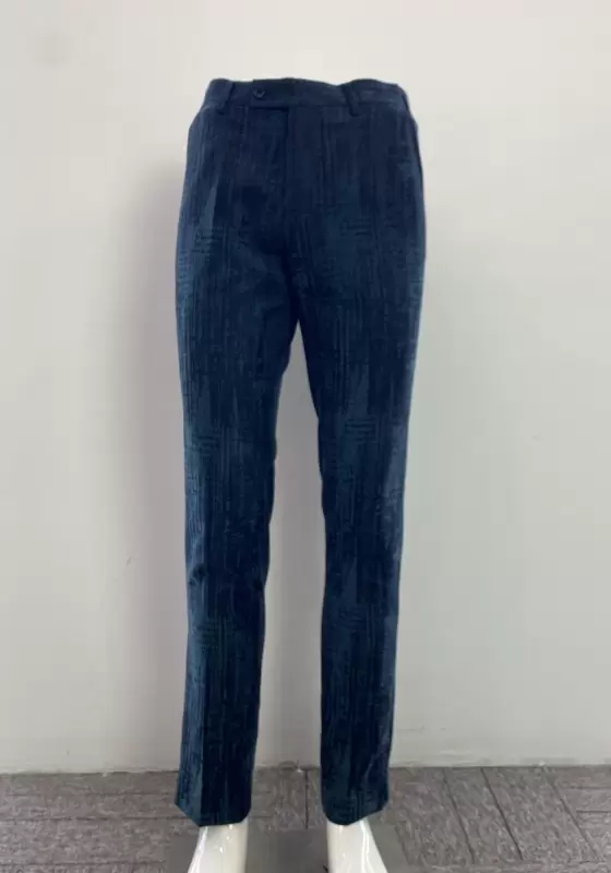British Style Navy Straight Trousers
