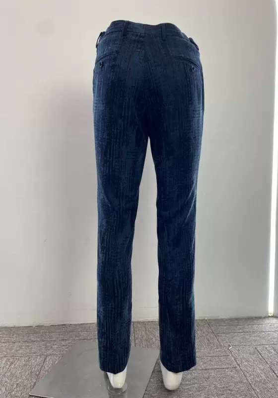 British Style Navy Straight Trousers