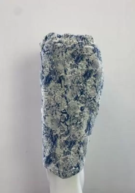 Blue Geometric Print Shorts