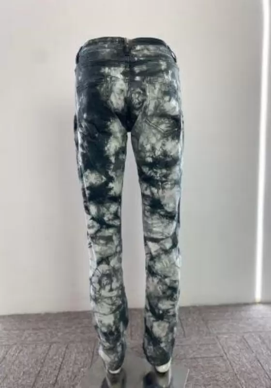 Ink Wash Tie Dye Jeans