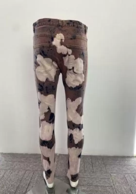Earth Tone Tie Dye Skinny Jeans