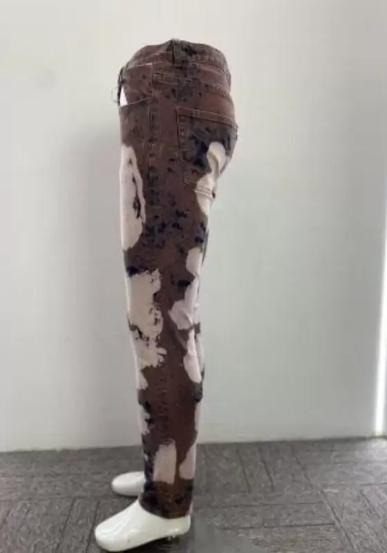 Earth Tone Tie Dye Skinny Jeans