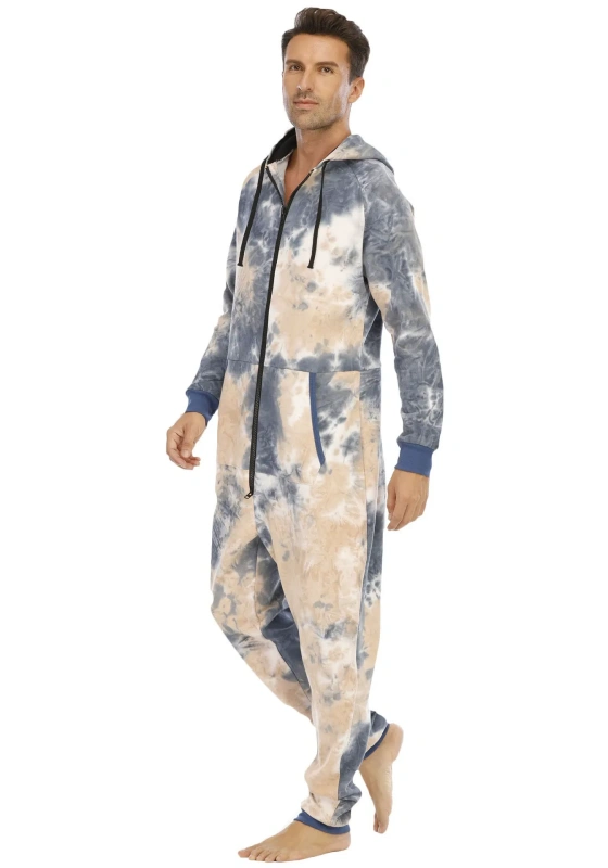 Tie Dye Hooded Jumpsuit​