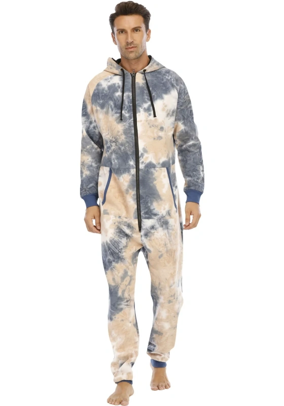 Tie Dye Hooded Jumpsuit​