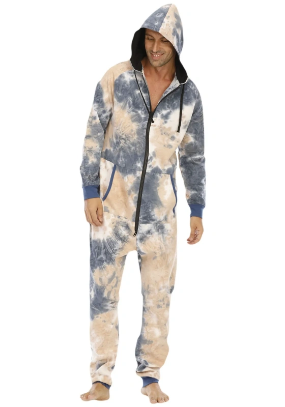 Tie Dye Hooded Jumpsuit​