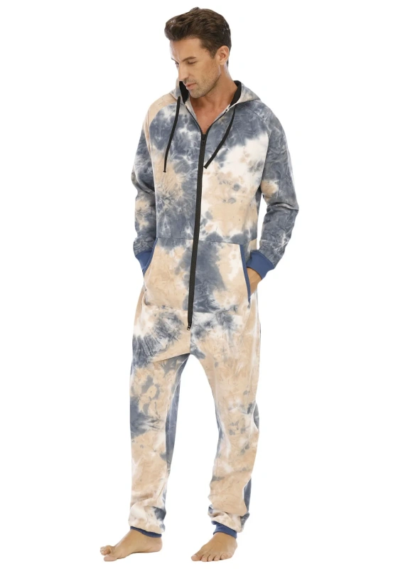 Tie Dye Hooded Jumpsuit​