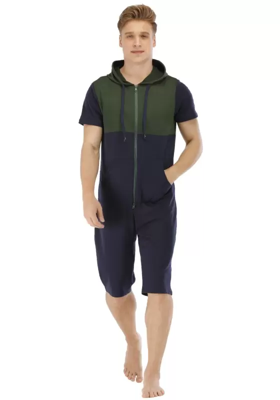 Color Blocked Hooded Jumpsuit​