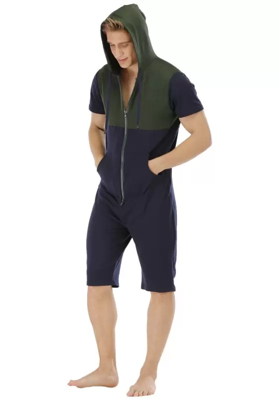 Color Blocked Hooded Jumpsuit​