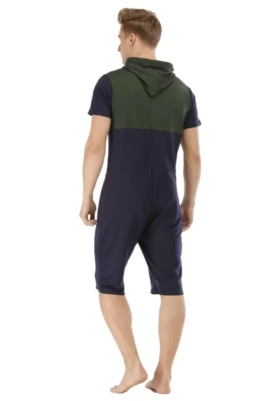 Color Blocked Hooded Jumpsuit​