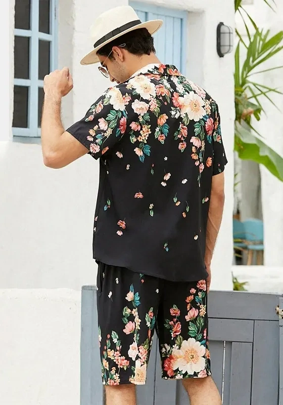 Men's Print Resort Shorts Set​