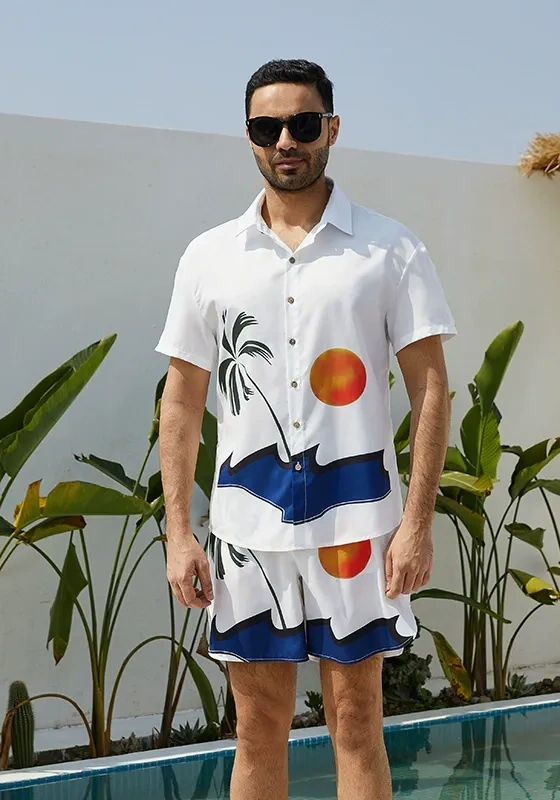 Men's Print Resort Shorts Set​