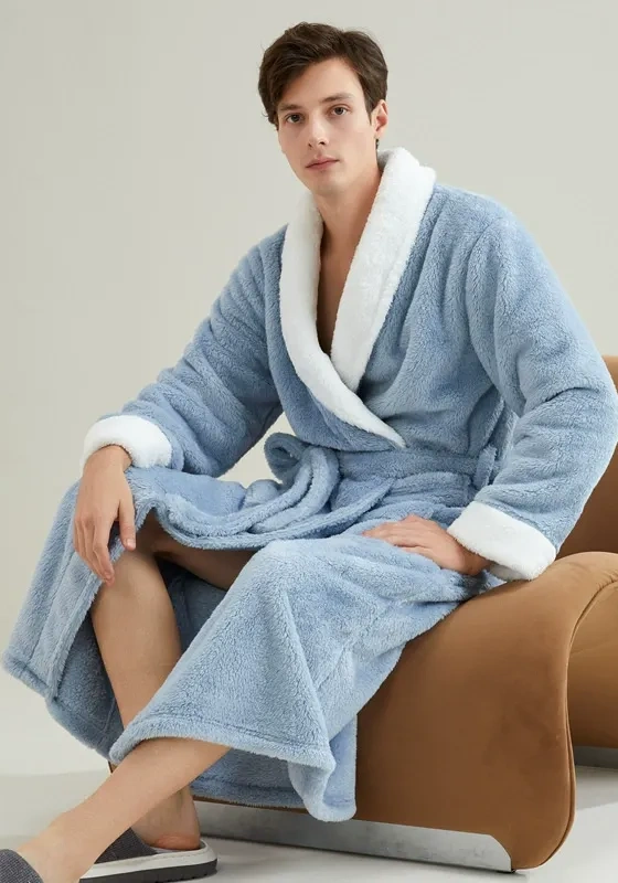 Men's Fleece Robe​ With Belt