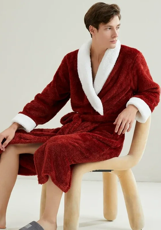 Men's Fleece Robe​ With Belt