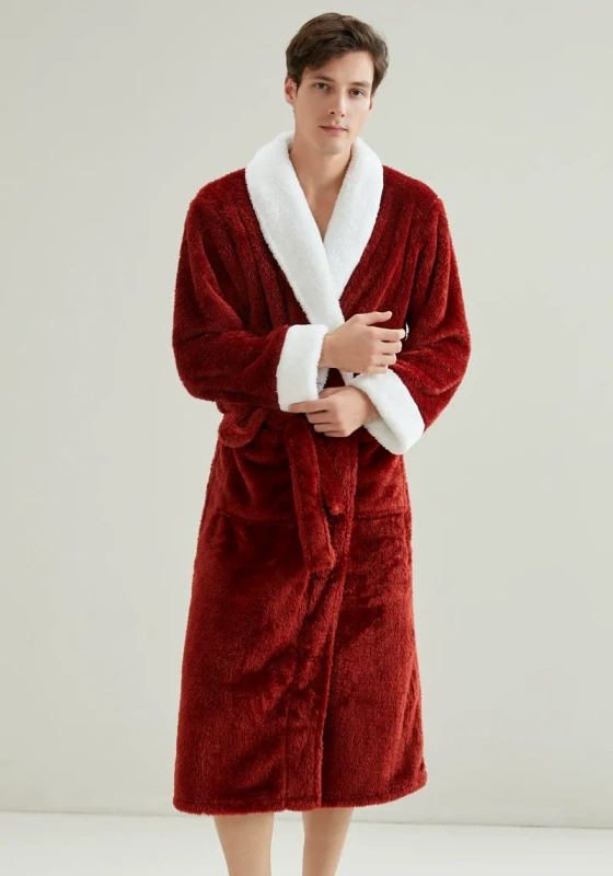 Men's Fleece Robe​ With Belt