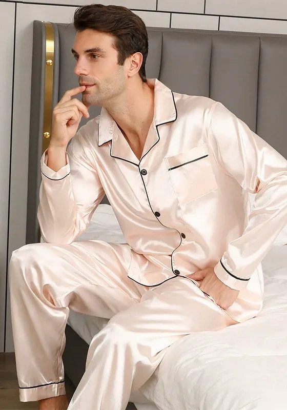 Men's Luxe Long Sleeve Pajama Set