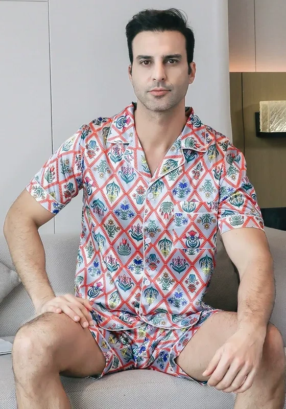 Geometric Print Pajama Set