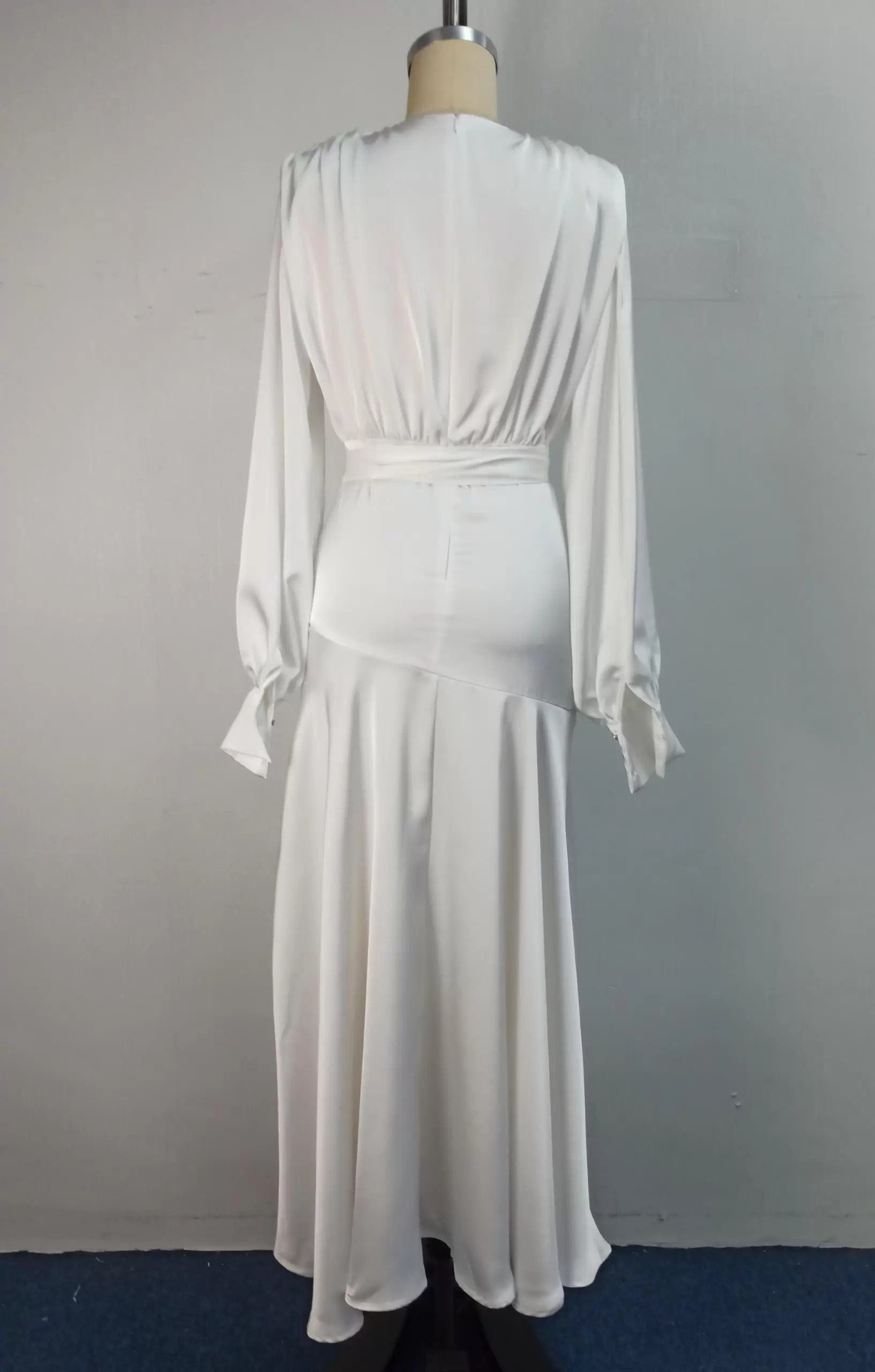 V Neck Split Hem Maxi Dress