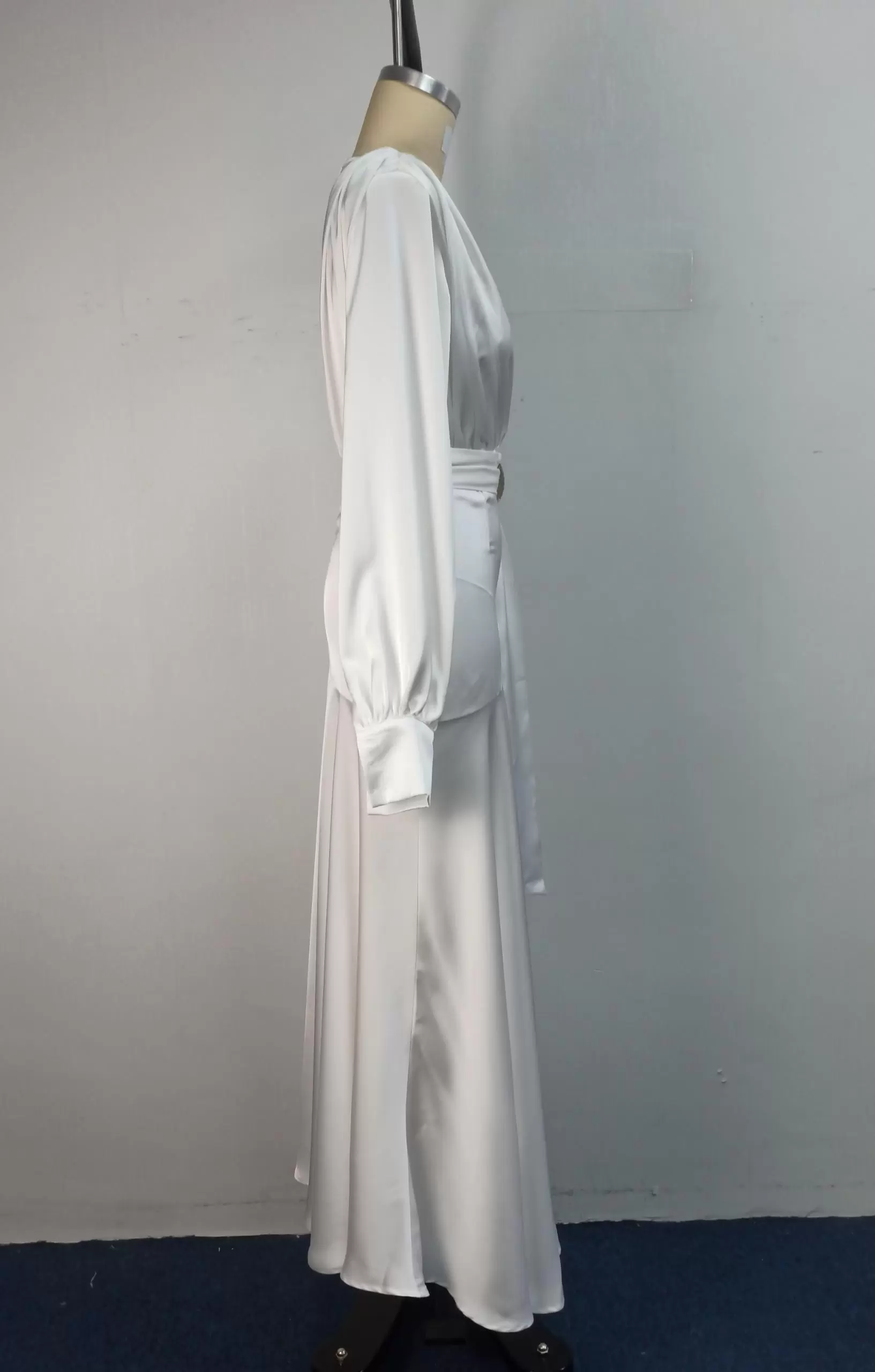 V Neck Split Hem Maxi Dress