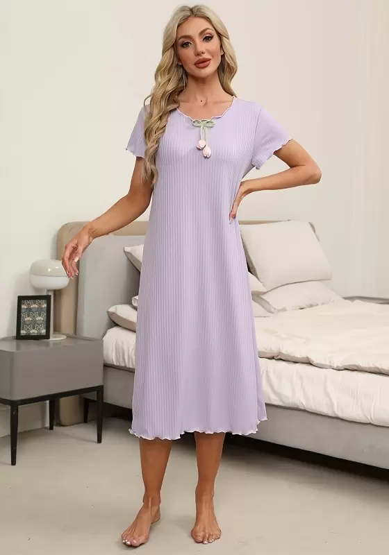 Women's Short Sleeve Maxi Nightdress​