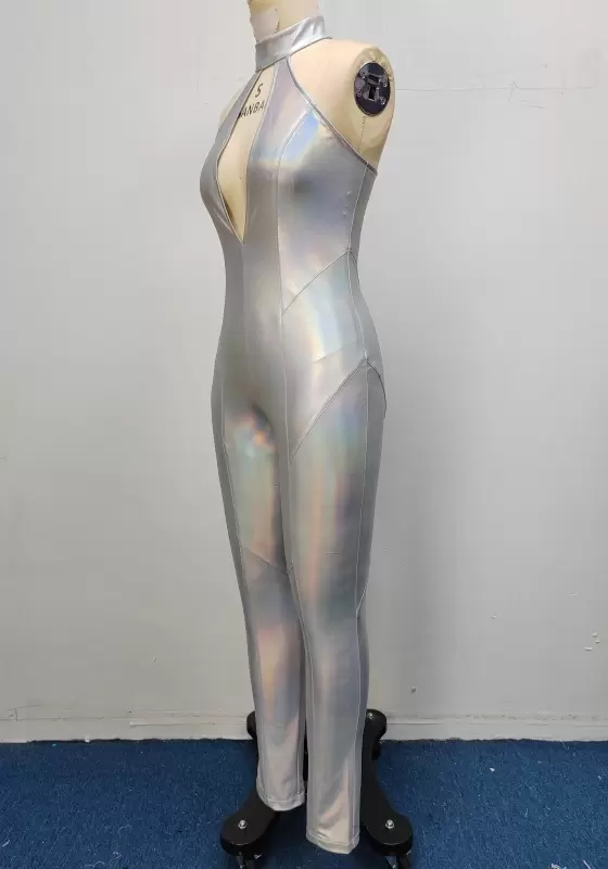 Sleeveless Cut Out Flare Jumpsuit