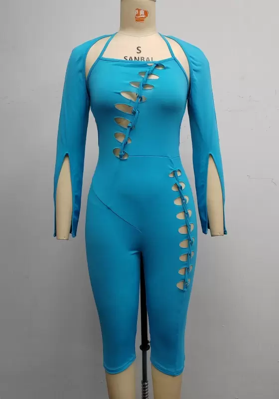 Cutout Backless Skinny Jumpsuit​