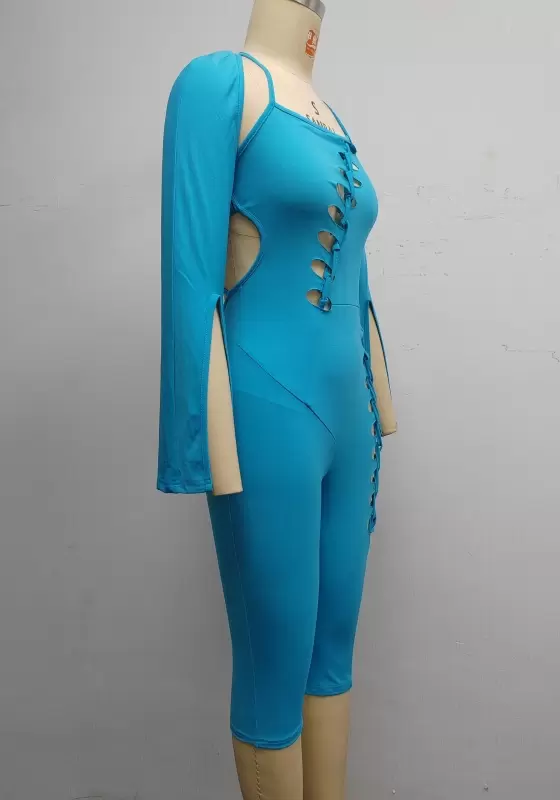 Cutout Backless Skinny Jumpsuit​