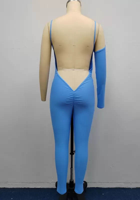 One Sleeve Cut Out Jumpsuit​