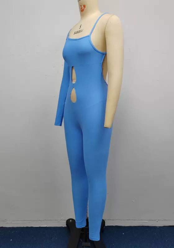 One Sleeve Cut Out Jumpsuit​