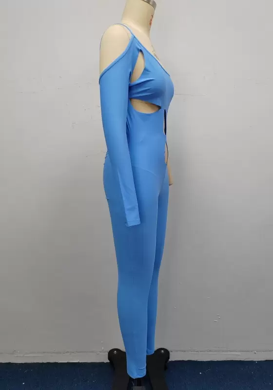 One Sleeve Cut Out Jumpsuit​