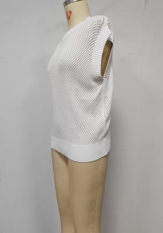 Knit Sleeveless Round Neck Tank​