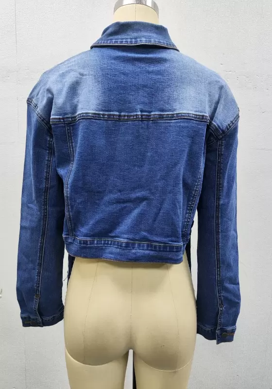 Vintage Fringe Denim Jacket