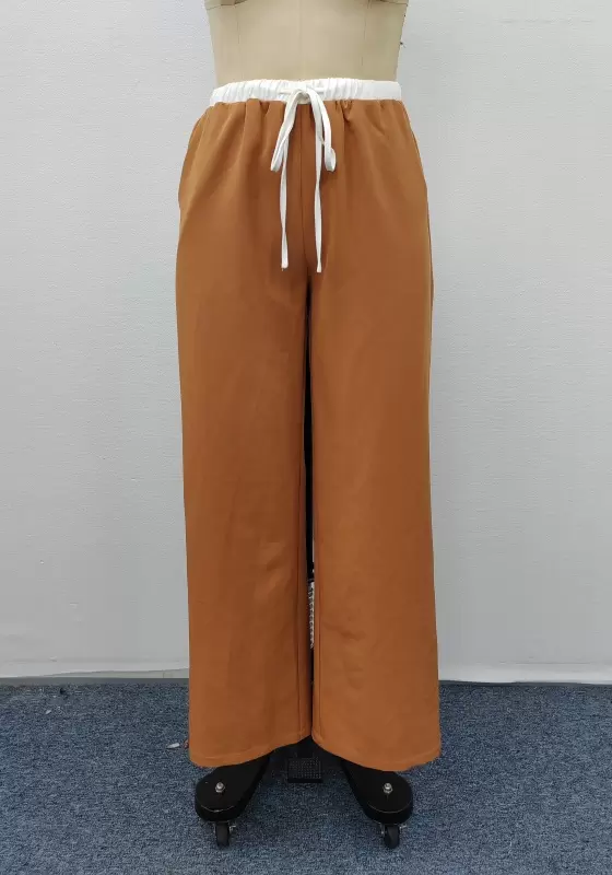 Drawstring Wide Leg Pants​