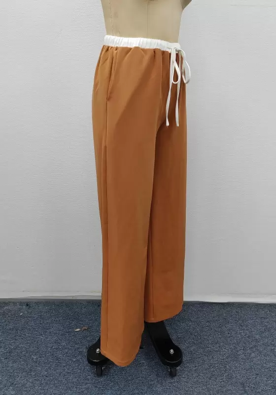 Drawstring Wide Leg Pants​
