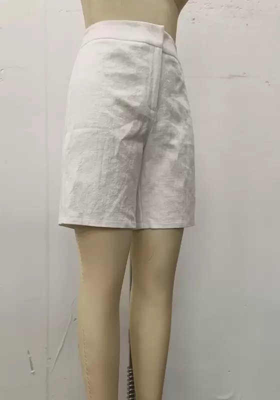 Women’s White High Waist Shorts – Elegant Tailored Summer Bottoms