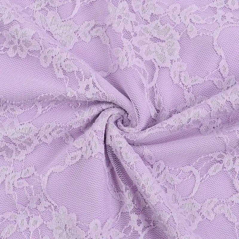 Lace Trim Wide Strap Slit Mini Dress